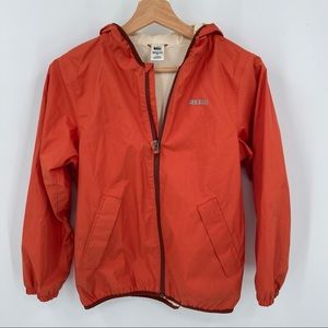 REI Coop Lightweight Jacket Hooded Mesh Lined Orange Size M (10-12)